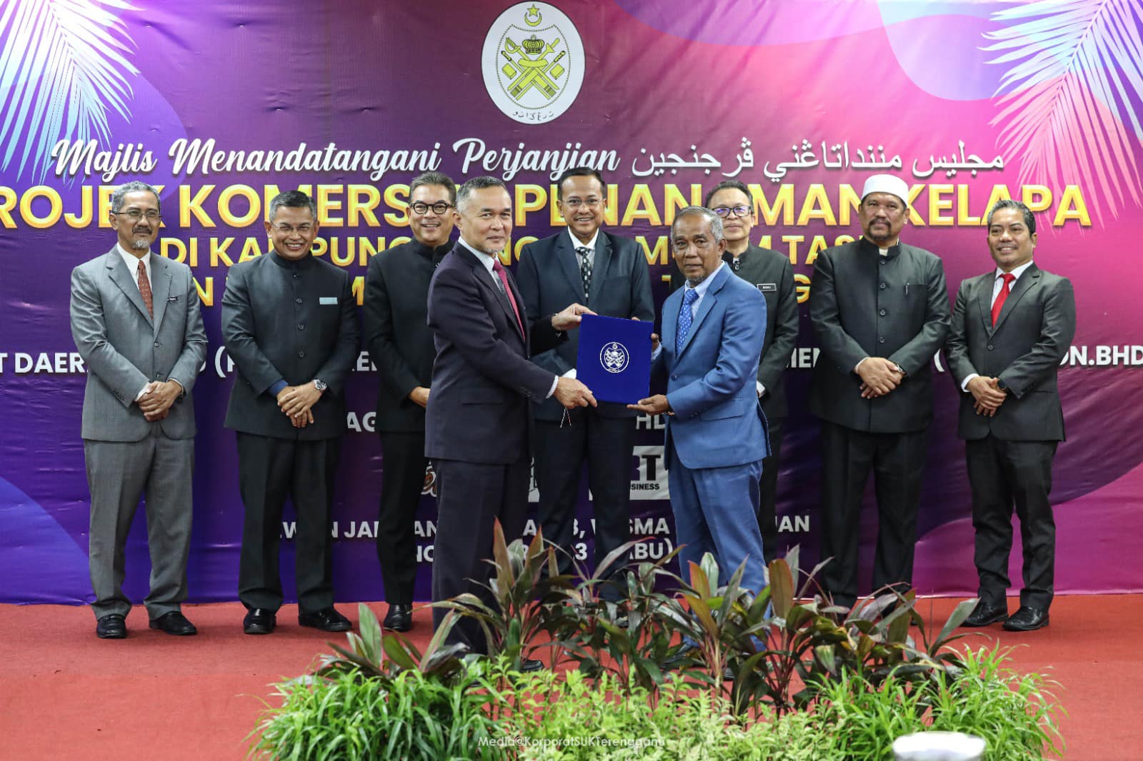 MoU Kerjasama Projek Penanaman Kelapa Bernilai RM19 Juta Di Setiu