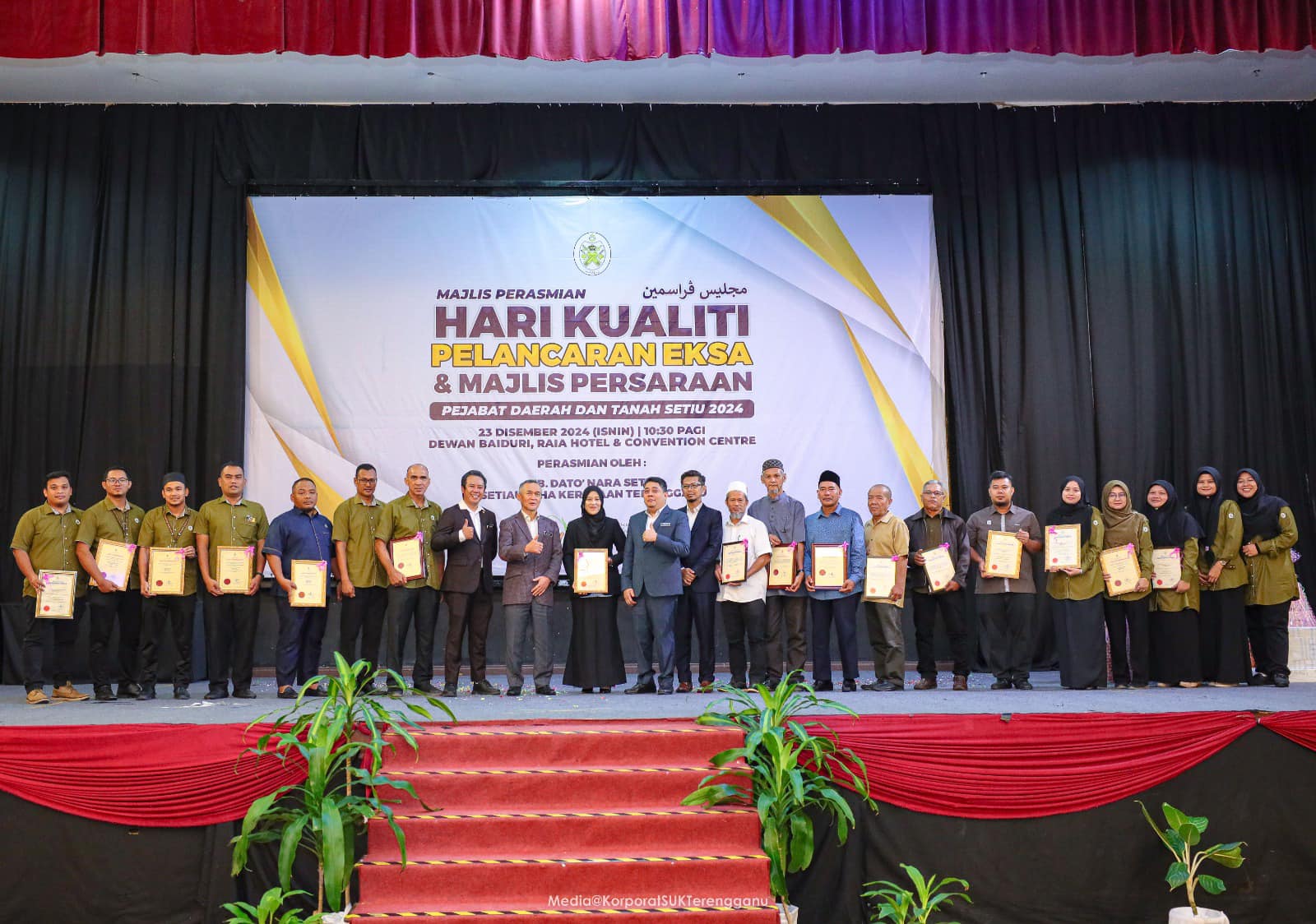 MAJLIS SAMBUTAN HARI KUALITI DAN PERSARAAN KAKITANGAN PEJABAT DAERAH & TANAH SETIU